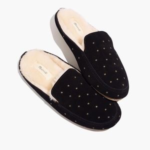 Madewell Loafer Scuff Slipper in Embroidered Suede